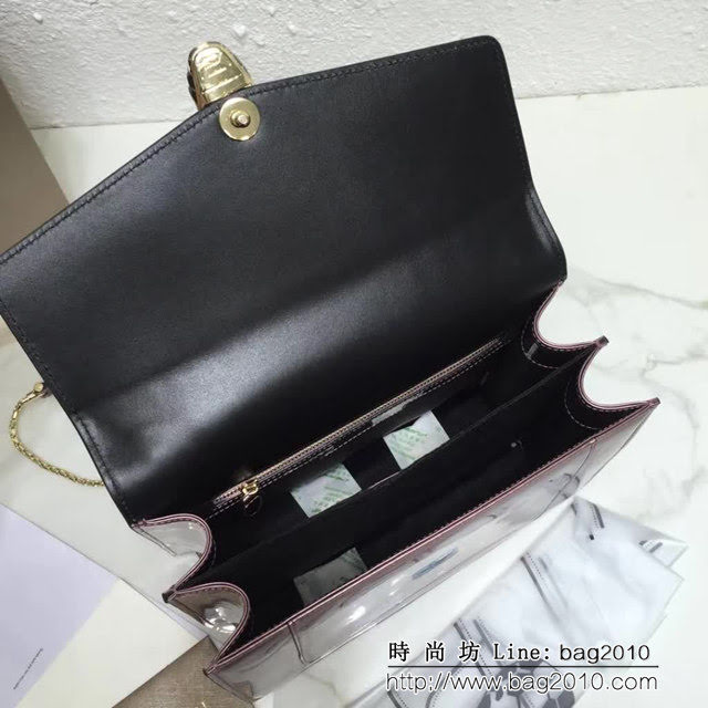 BVLGARI寶格麗 3層大號蛇頭包 頂級漆皮 手提單肩斜挎包 38629 FYD1405